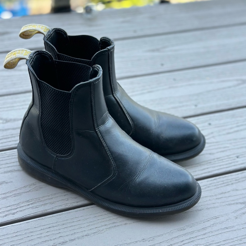 Doc Marten Classic Chelsea Boots — GREAT CONDITION | Man Made Faux Vegan Leather